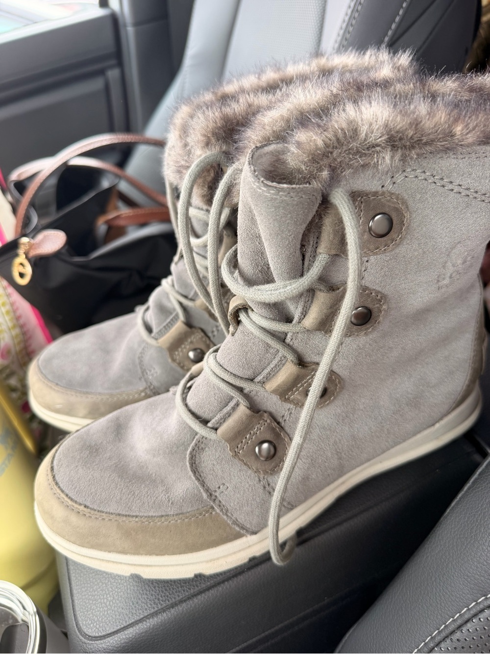 Sorel Women's Gray Explorer II Joan boots